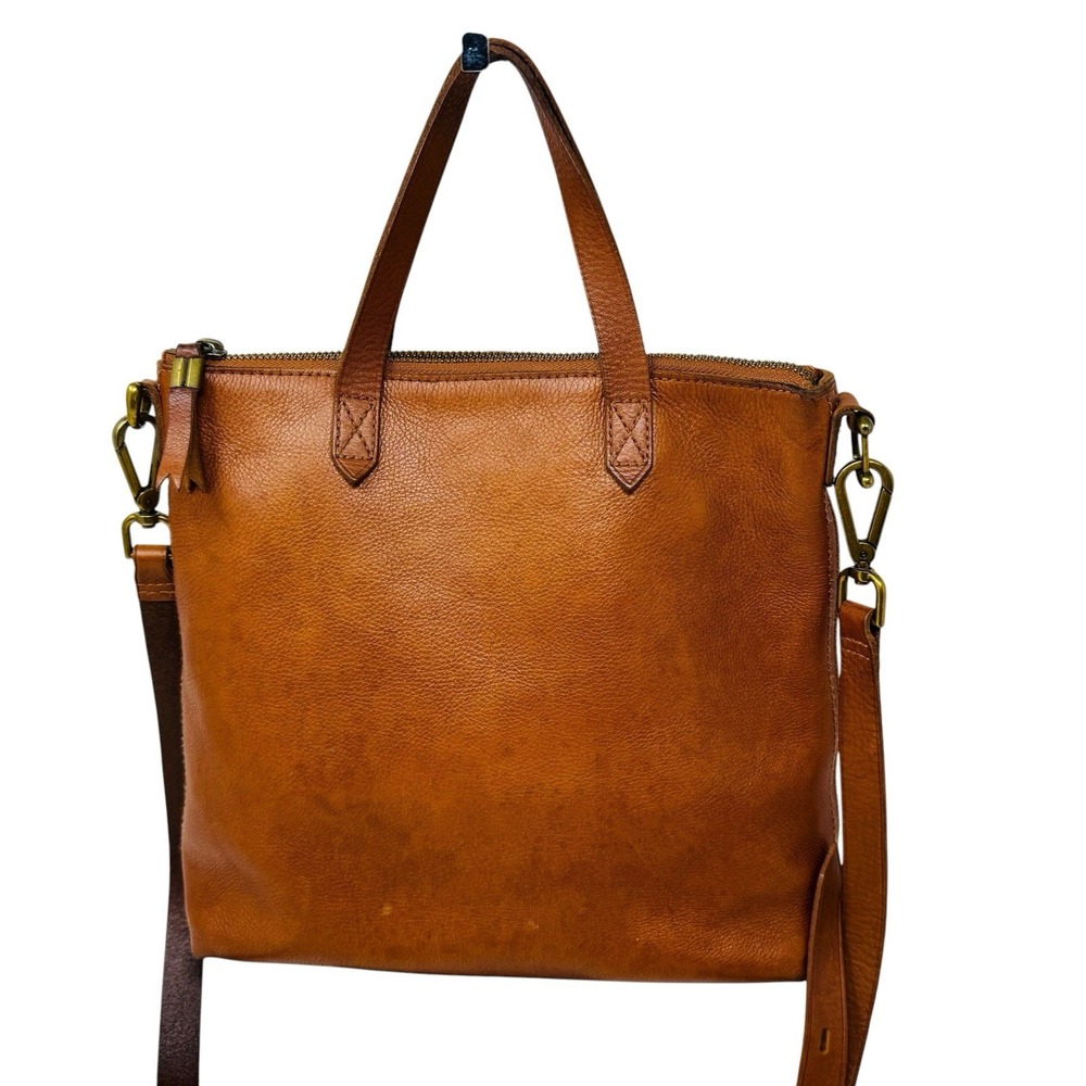 Madewell Tan Leather Crossbody Tote